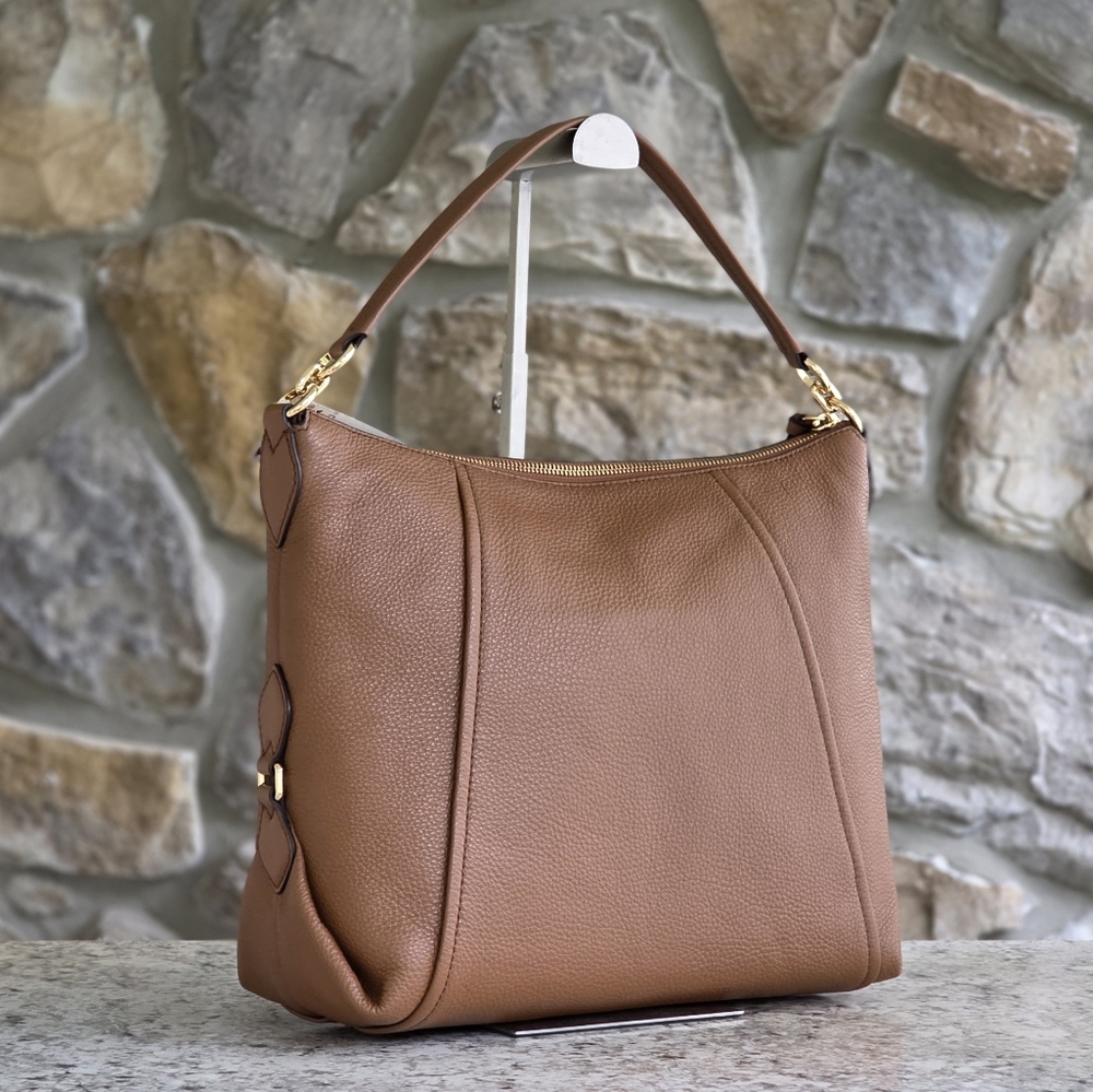 Michael Kors Sia Large Hobo Brown Shoulder Bag - Picture 3 of 11